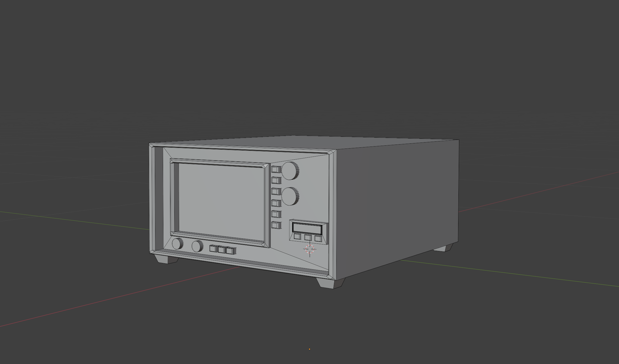 A medical machine modeled in Blender for the environment of a student-created game titled "BlackPoint"