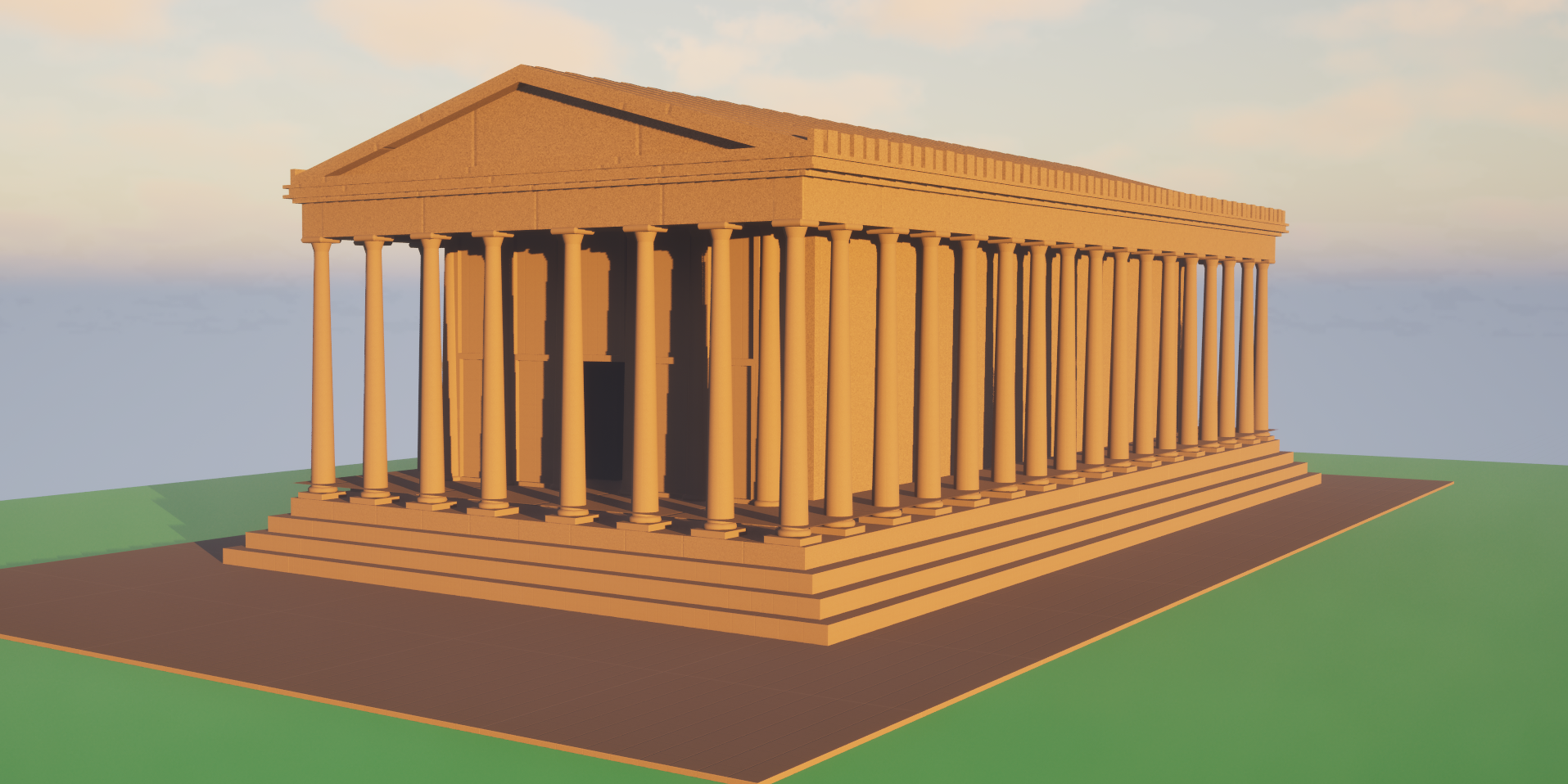 A digital recreation of the Parthenon (ext.)
