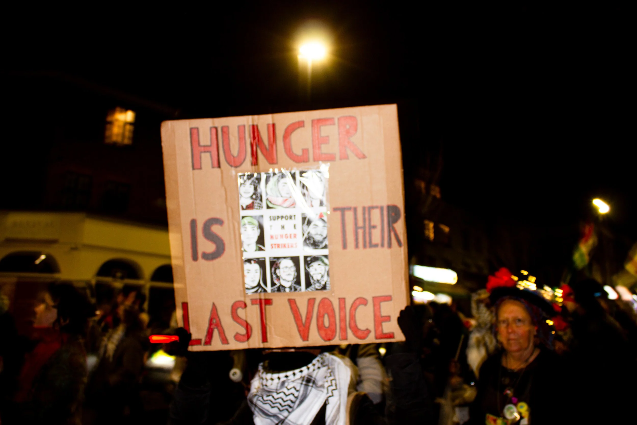 Protests outside HMP Pentonville, where Kamran Ahmed was on hunger strike / Maktoob Media 2026.