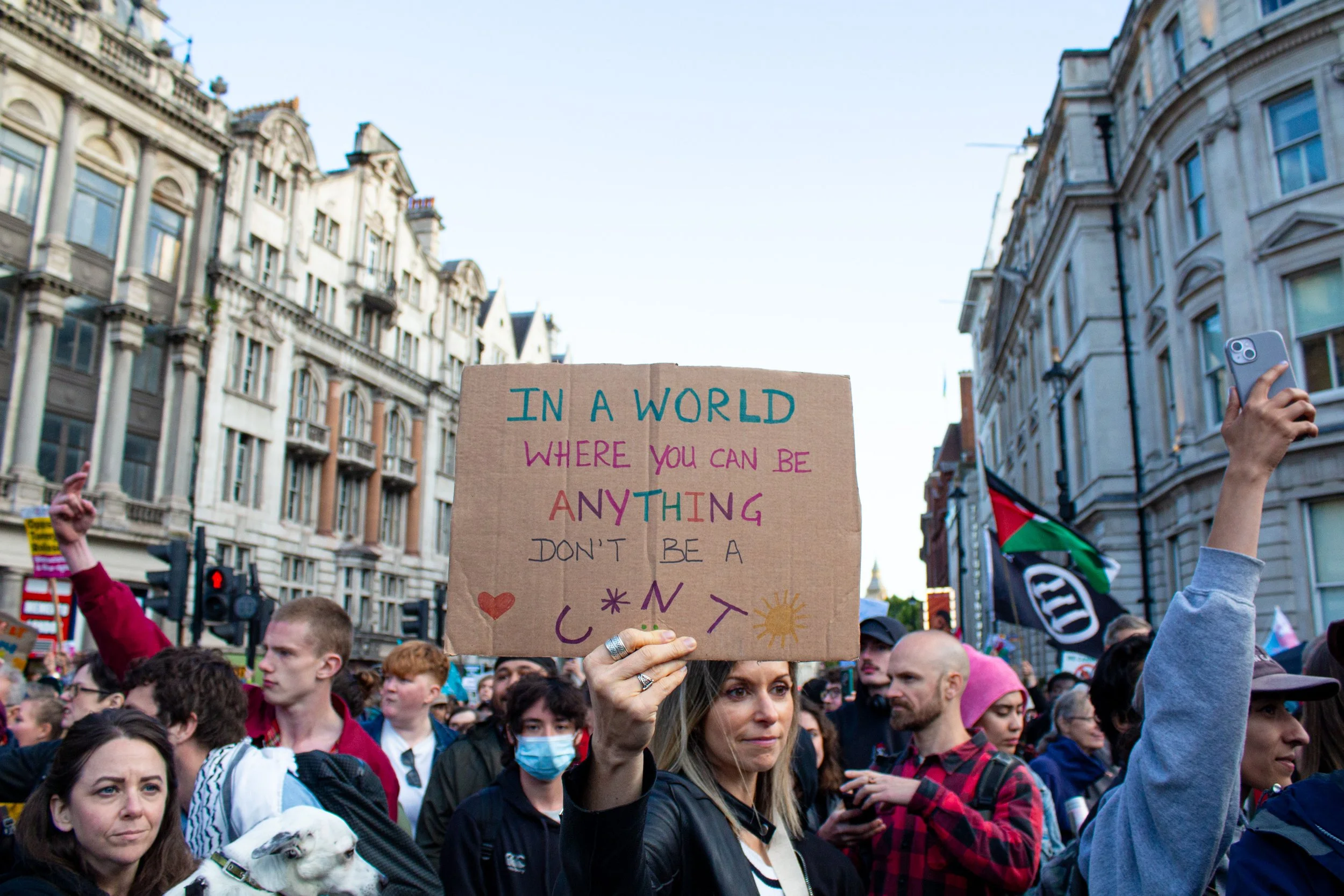 Counter protester.