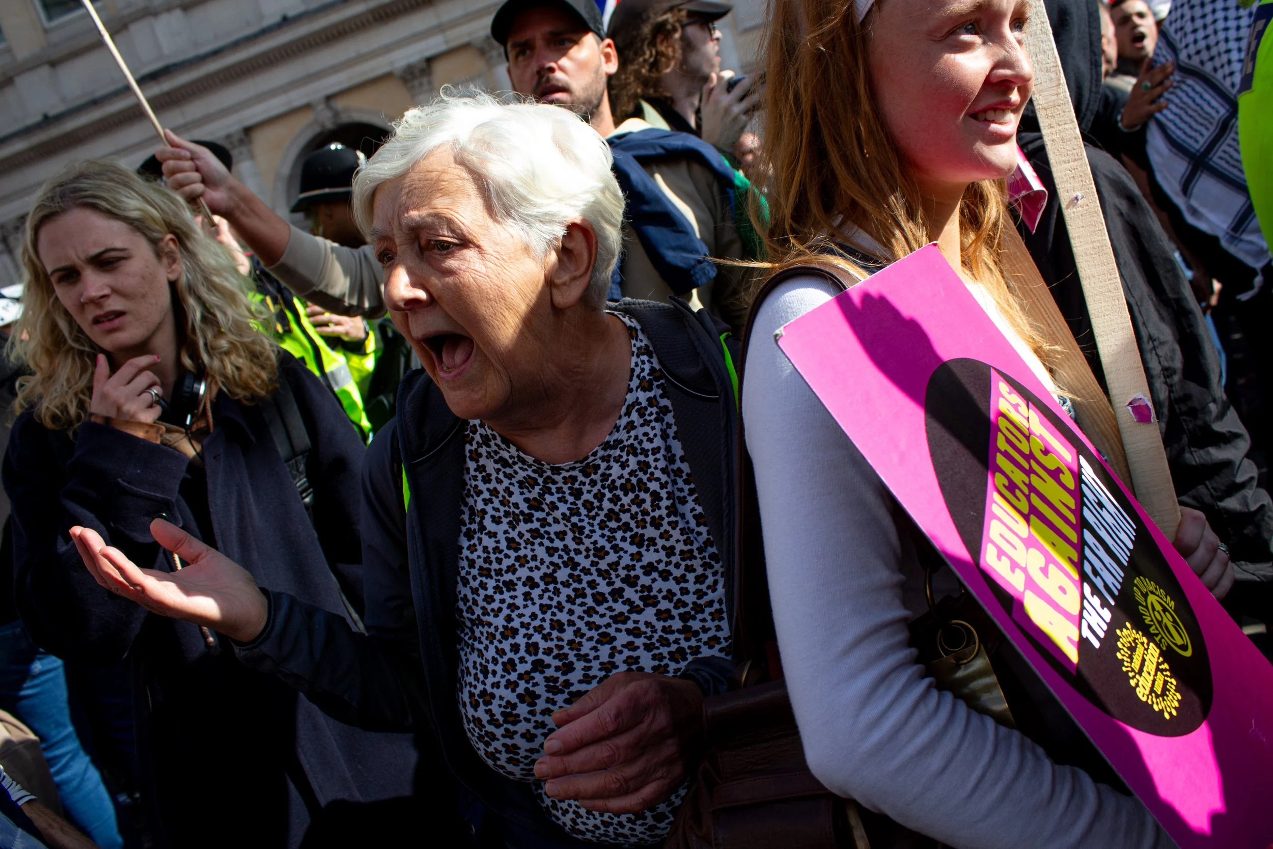 Counter protestors.