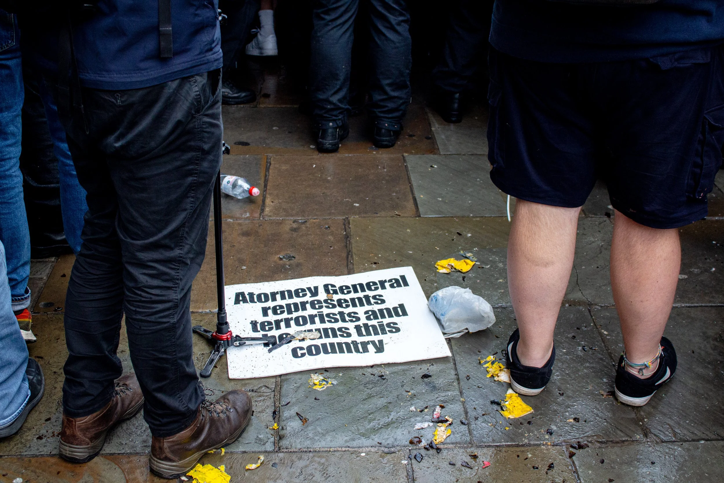 Signs from the far-right.