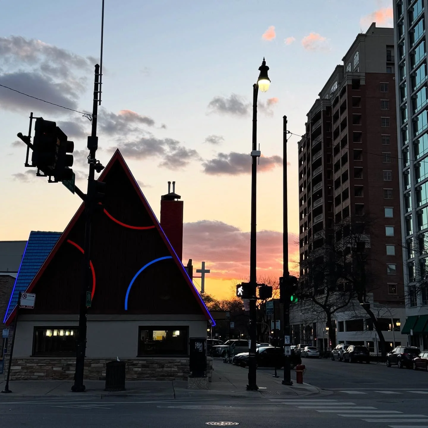 IHOP, sunset, fear of god. Shot on iPhone