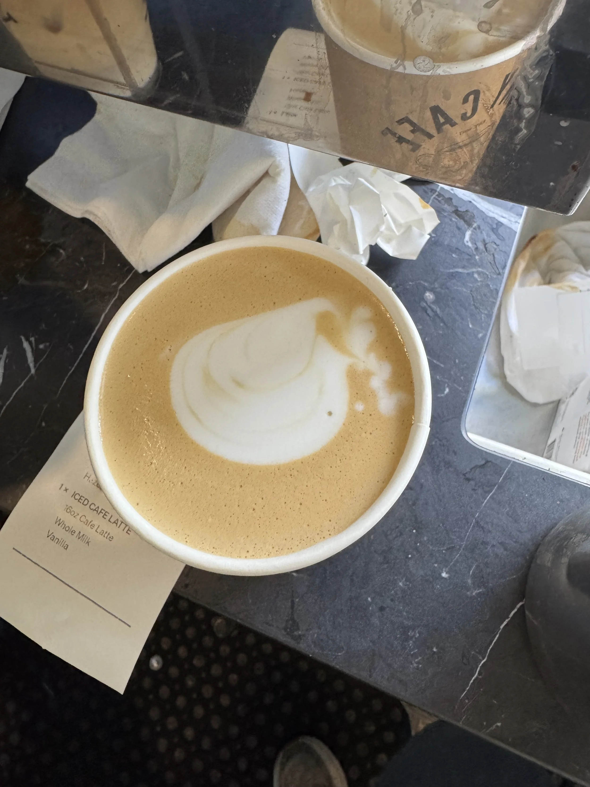 Poop or swan? It's in the eye of the beholder. (monstrosity to-go)