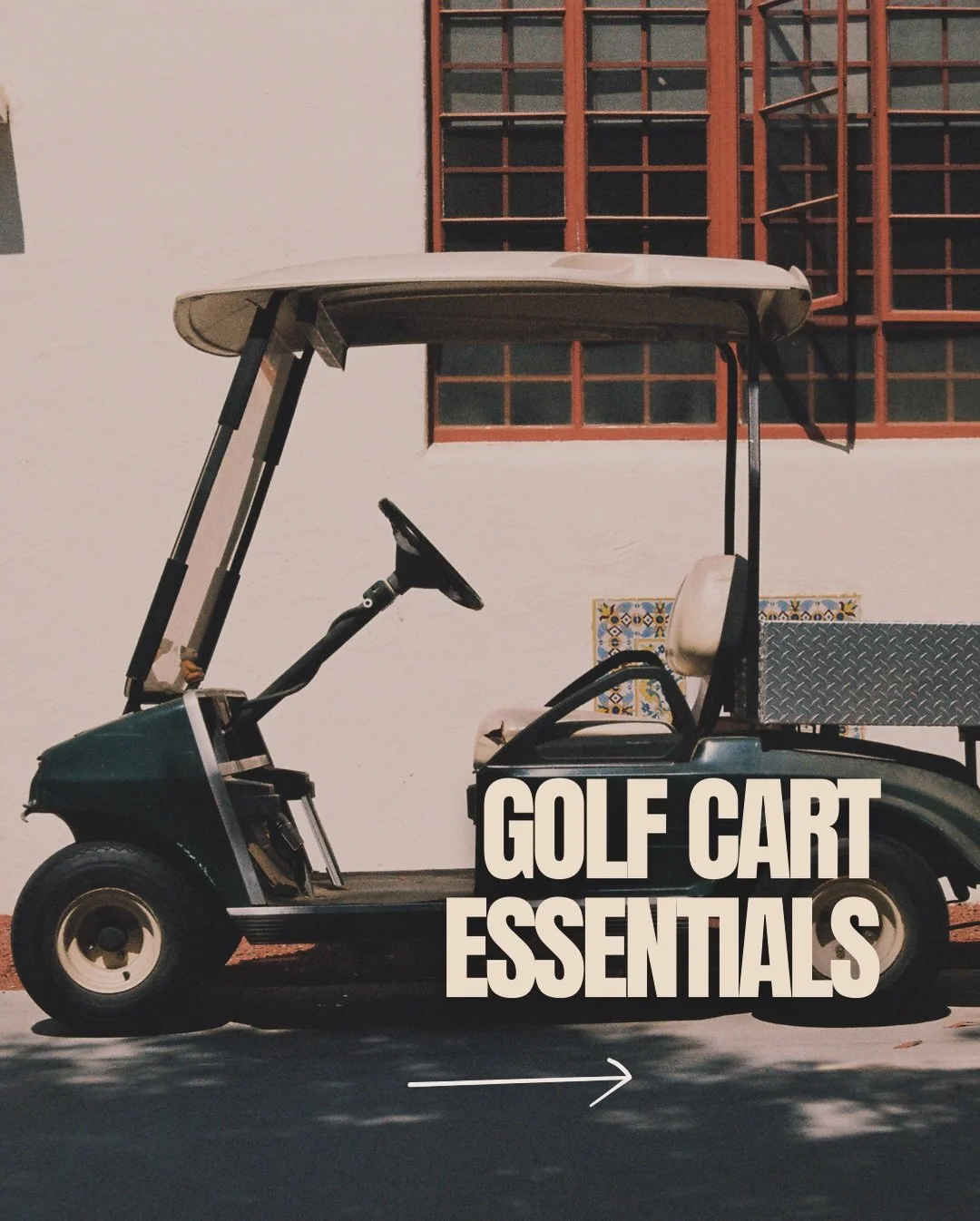 These are the golf cart essentials we actually use &mdash; the little upgrades that make every round smoother, more fun, and way more dialed.

From phone + cigar holders
to smart cart tech
to grip-saving tape
to all-in-one caddies and stat trackers

