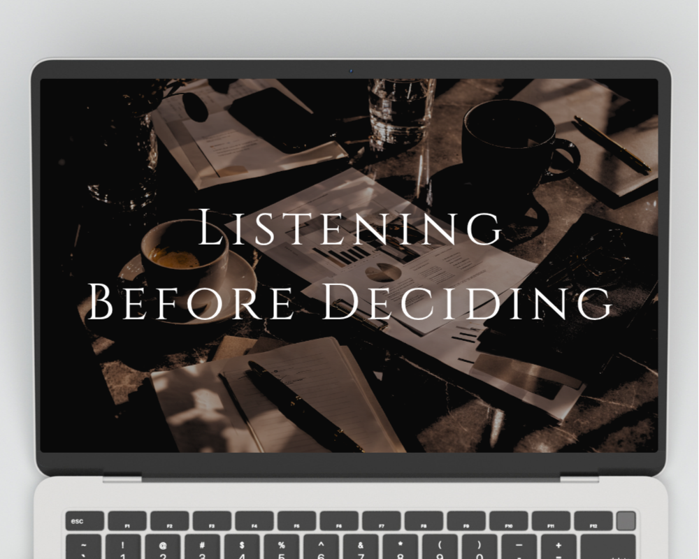 Listening Before Decoding