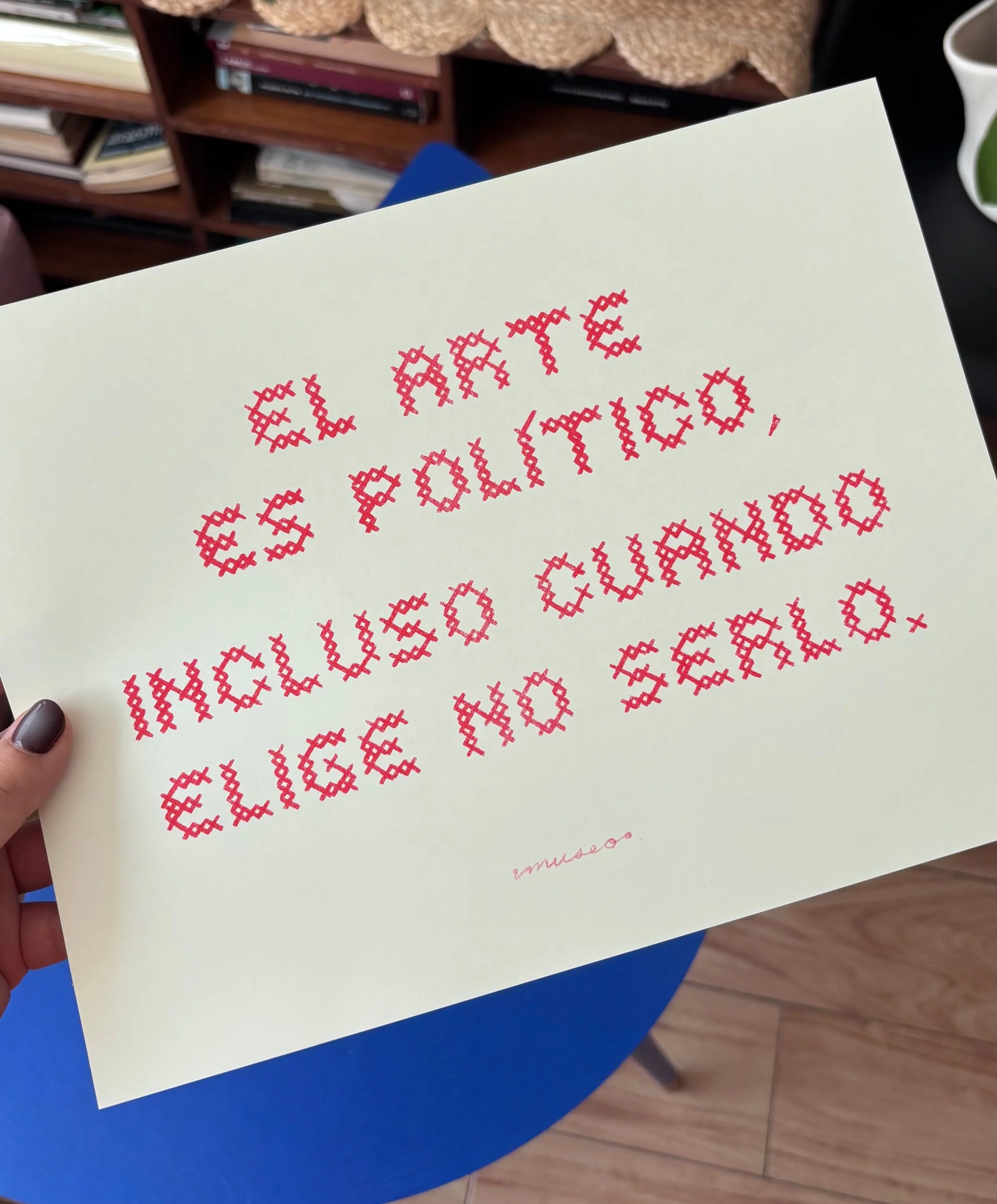 Riso "el arte es político"