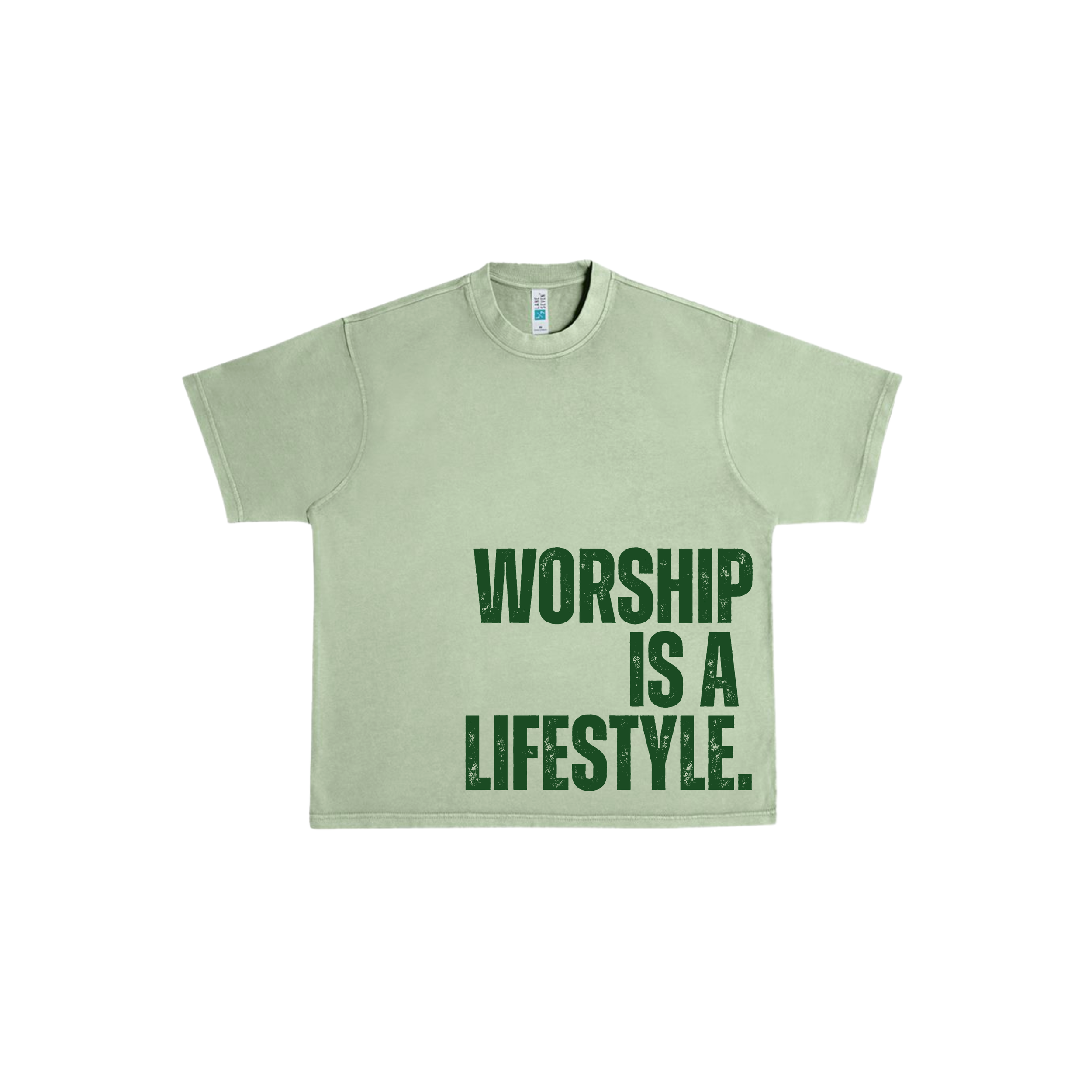 Worship Is A Lifestyle - Green Tee