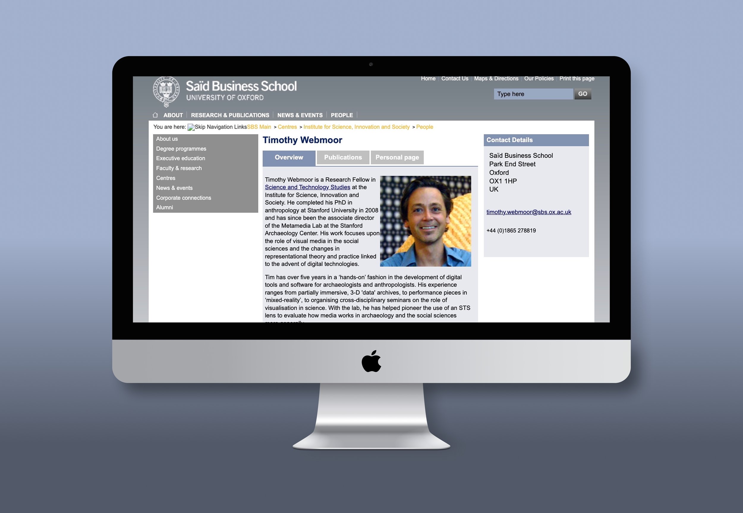 University of Oxford e-Social Science Field Research Project