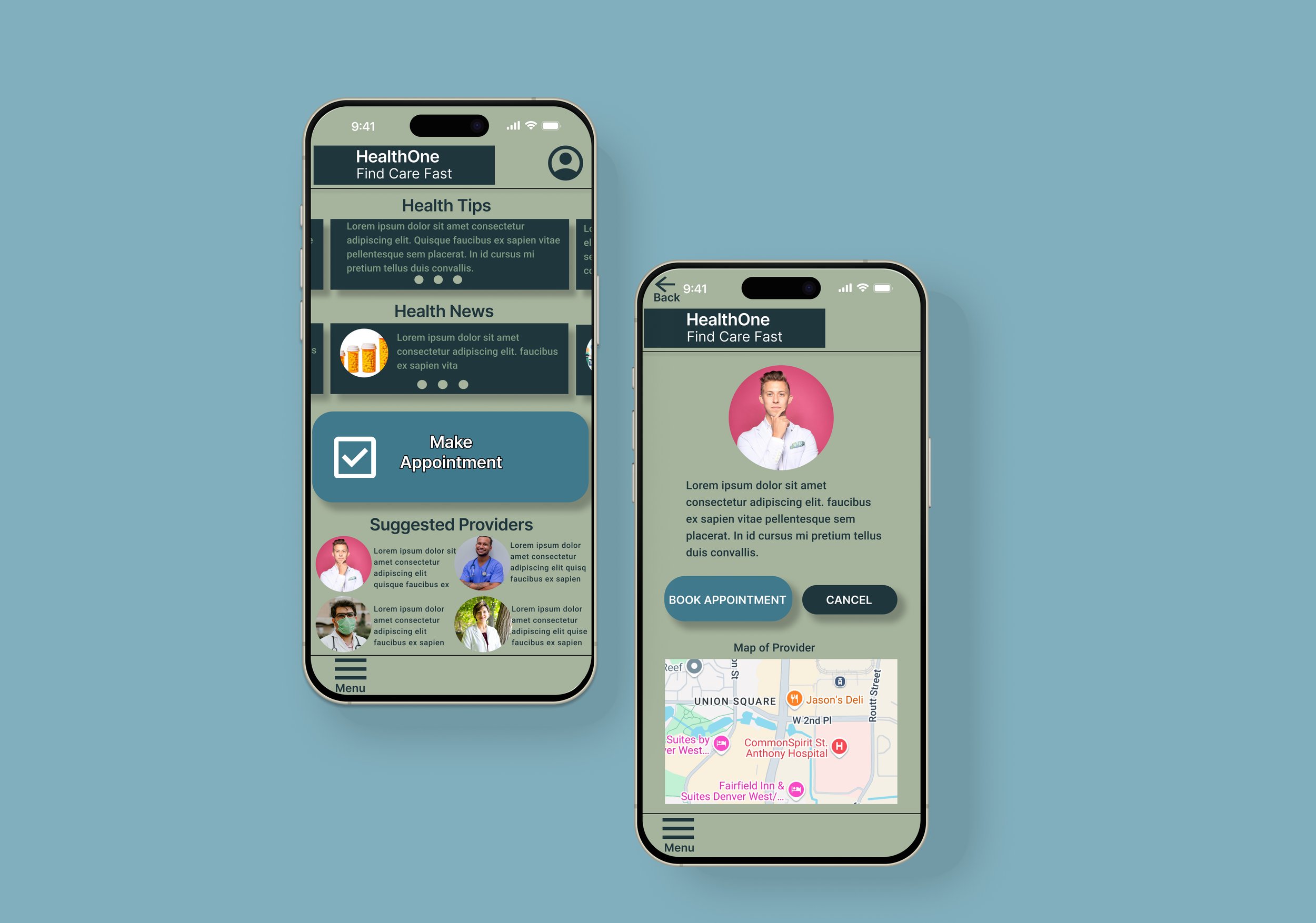HealthOne Mobile App