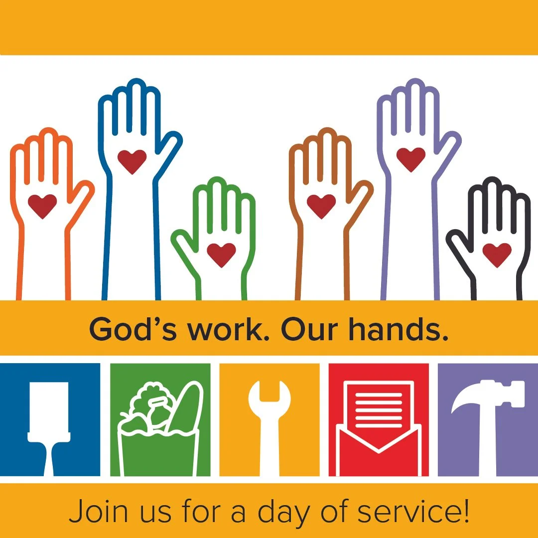 God’s work. Our hands. Join us for a day of service!