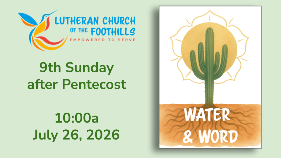 July 26, 2026 - 10:00a Sunday Celebration