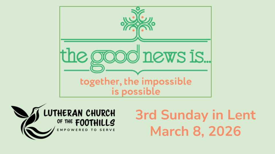 March 8, 2026 - 3rd Sunday in Lent