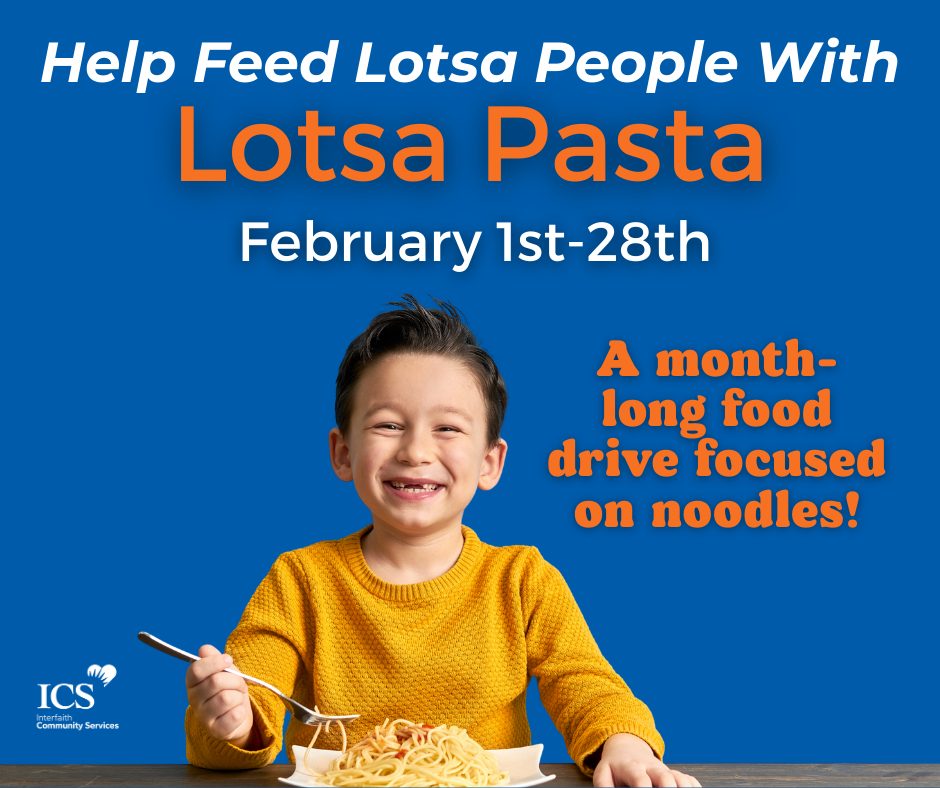 Lotsa Pasta Food Drive Kicks Off February 1
