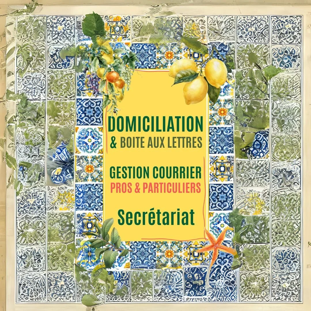 La domiciliation style méditerranéenne mettant en avant les couleurs bleue comme la mer et jaune citron.