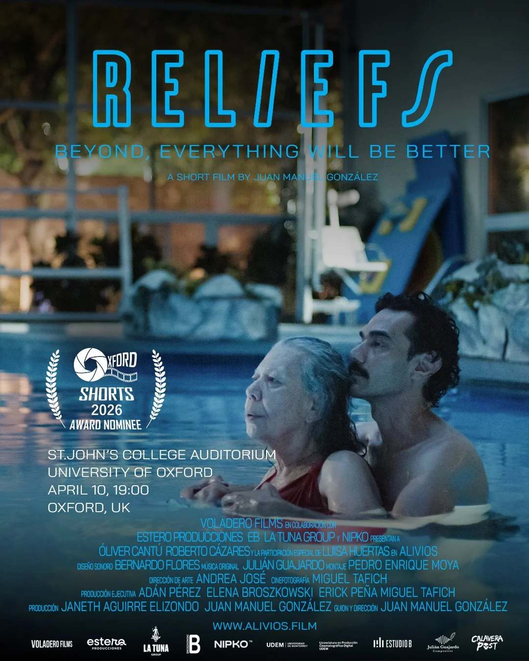 Excited to share that RELIEFS will be screening at the Oxford Shorts Film Festival this April 🎬  @oxford_shorts 

Join us on April 10th at 7:00 pm at St John's College, part of the historic University of Oxford, a pretty amazing setting to share our