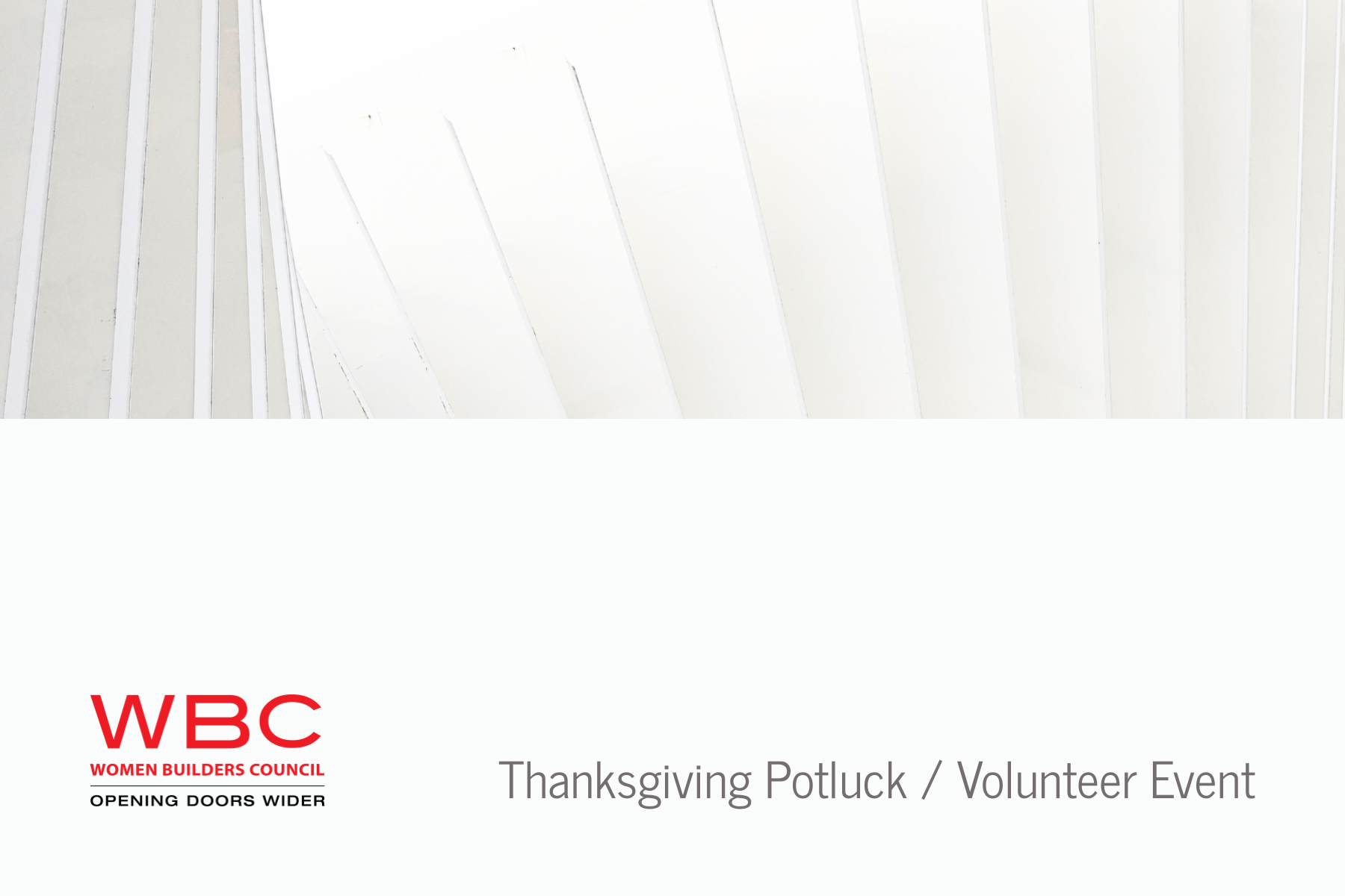 11/19/25 | Thanksgiving Potluck / Volunteer Event