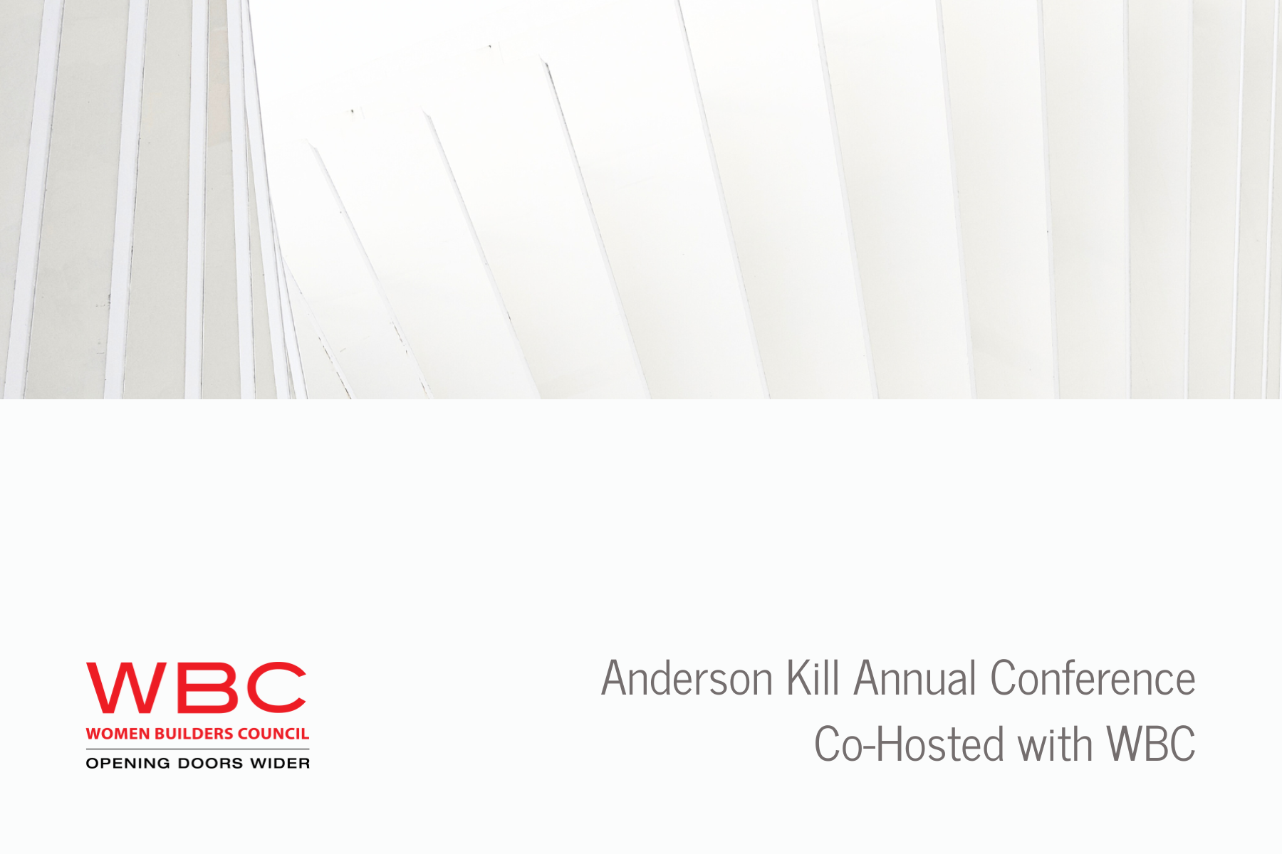 10/27/25 | Anderson Kill Annual Conference Co-Hosted with WBC