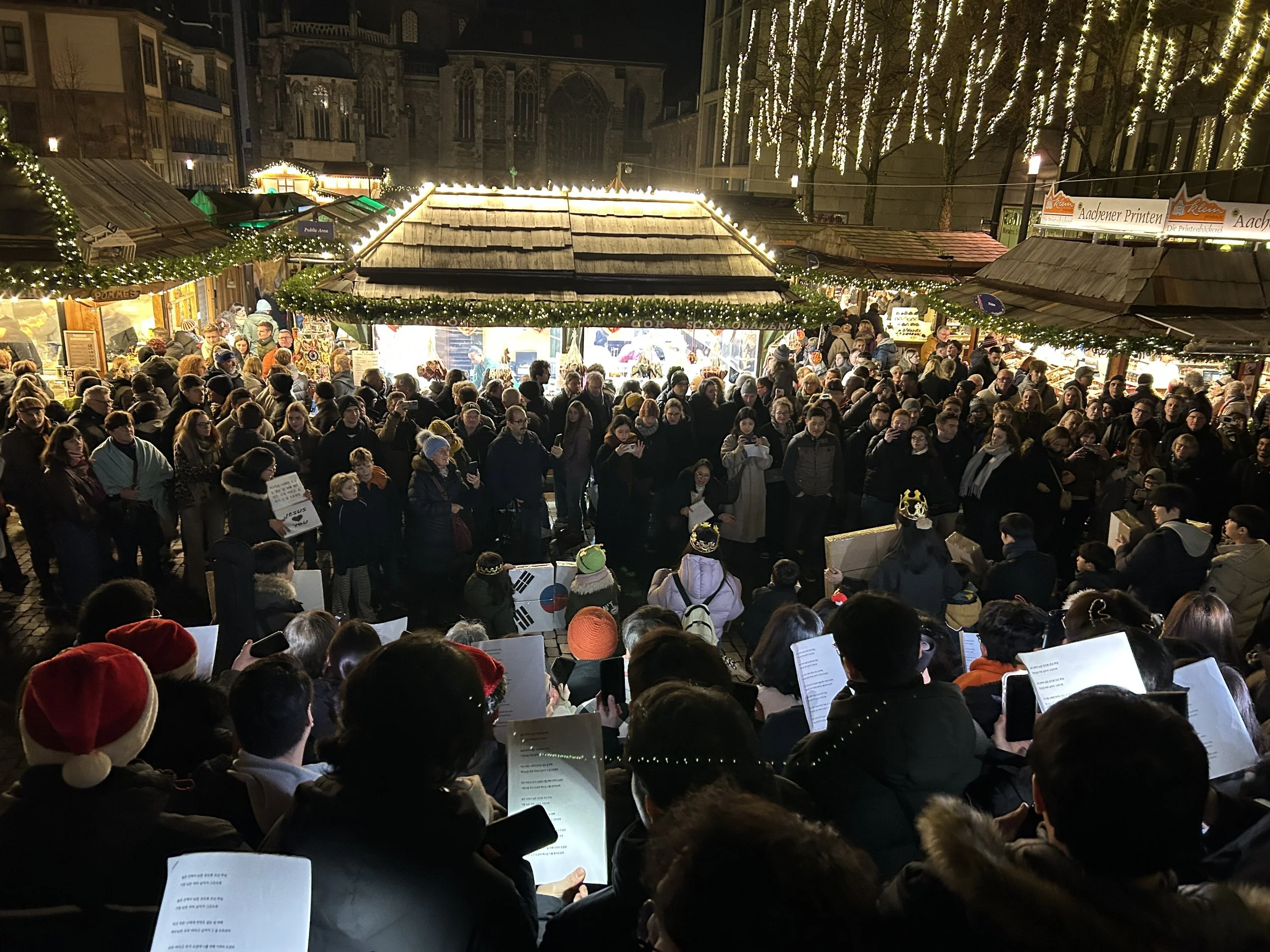 성탄 거리 찬양