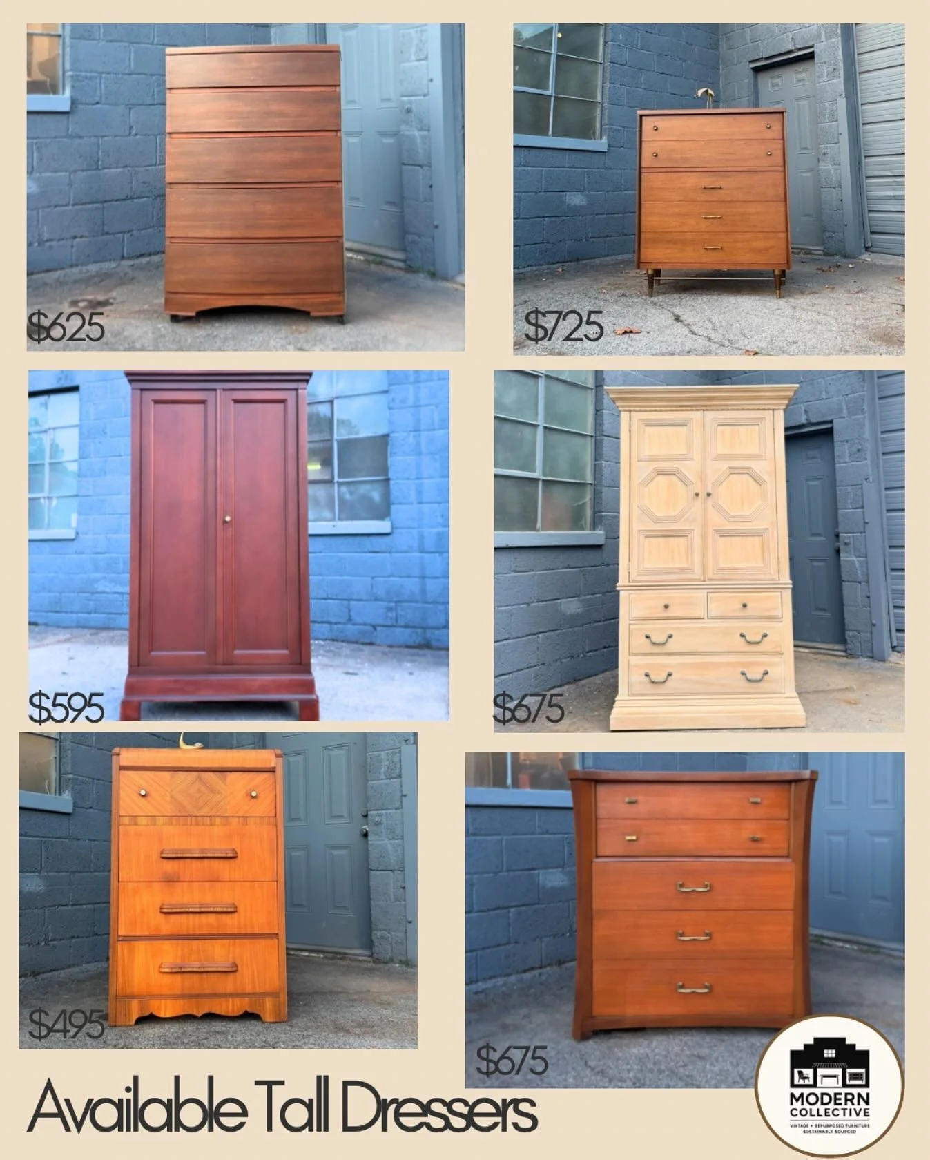 HALF - OFF Delivery ! + 10% OFF 2+ Pieces 
- - 
Bespoke Furniture from Modern Collective
- Regionally Sourced + Refinished to Order Vintage
- Bespoke Handmade Furniture
- Delivery: DMV, RVA, NC, PA, NJ, NYC+
- Message Us To Purchase
- - 
See individu