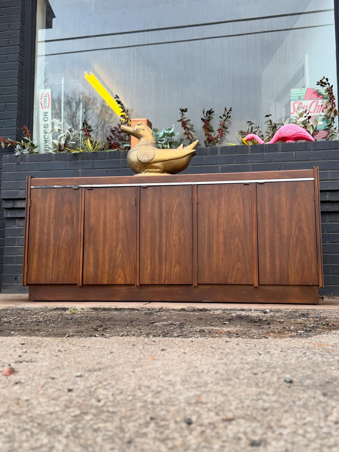 Available ! 
- - 
Vintage Furniture from Modern Collective 
- - 
$795 : Vintage MCM Credenza 
- - 
Dimensions: 66-17-29H 
- - 
Delivery $95 flat in home: RVA, DMV, NC, Philly, Baltimore, NJ, (NYC+ Curb Only $95+*) 
- - 
#mcm #midcenturyfurniture #mid