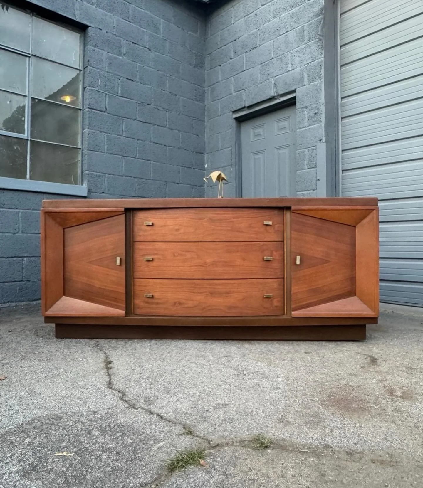 Available / Found Another ! 
- - 
$995: Found Again ! Vintage American of Martinsville  Dresser / Credenza 
We just got another of this item in stock and it is currently in progress ! Available for purchase. 
- - 
Dimensions: 74-20-32H 
- - 
Free Del