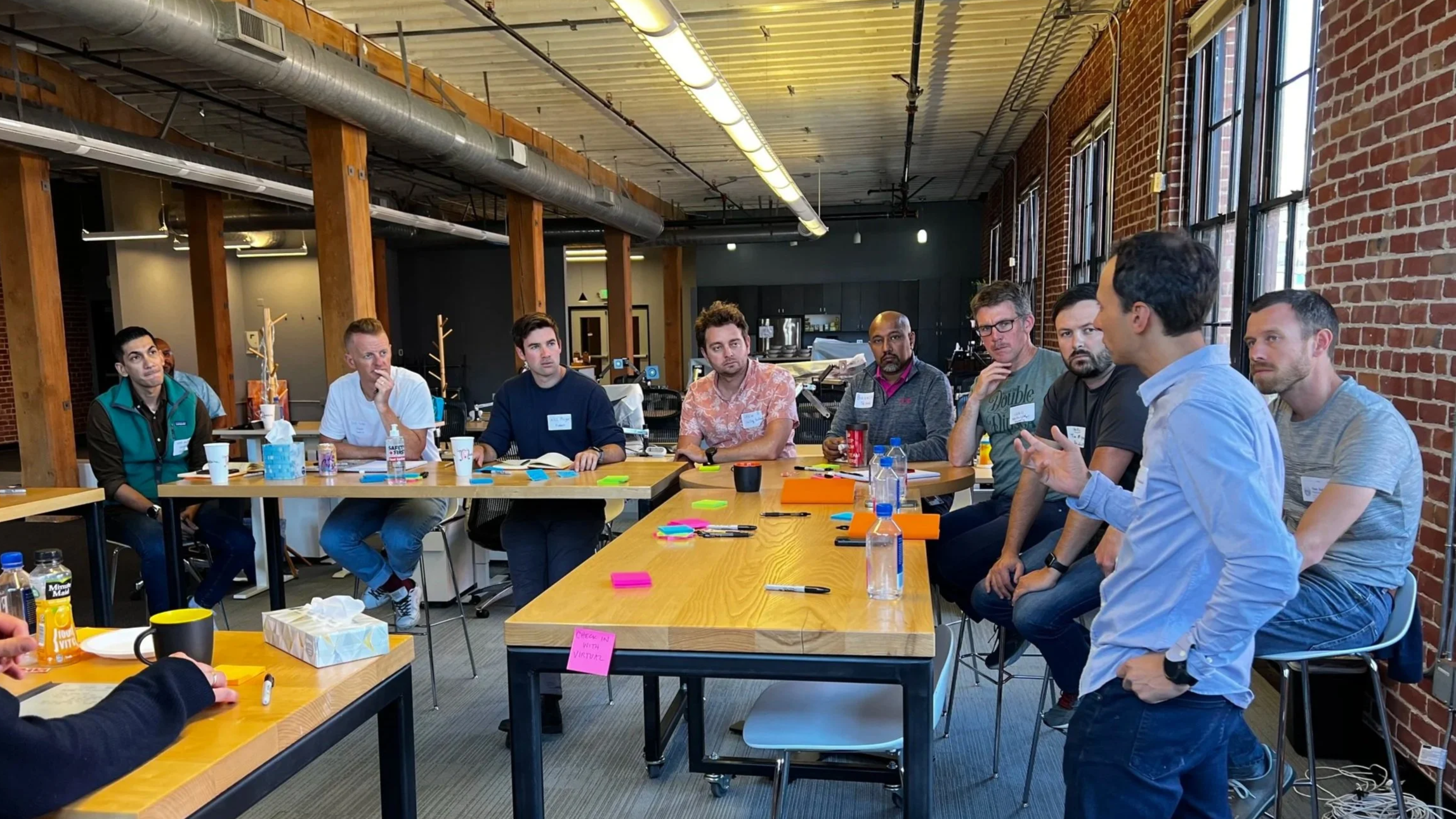 Lead with Gina tech team Strava meeting