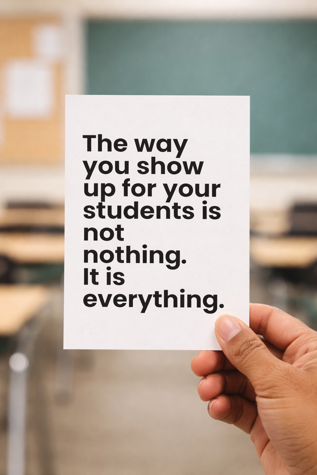 The Way You Show Up Card