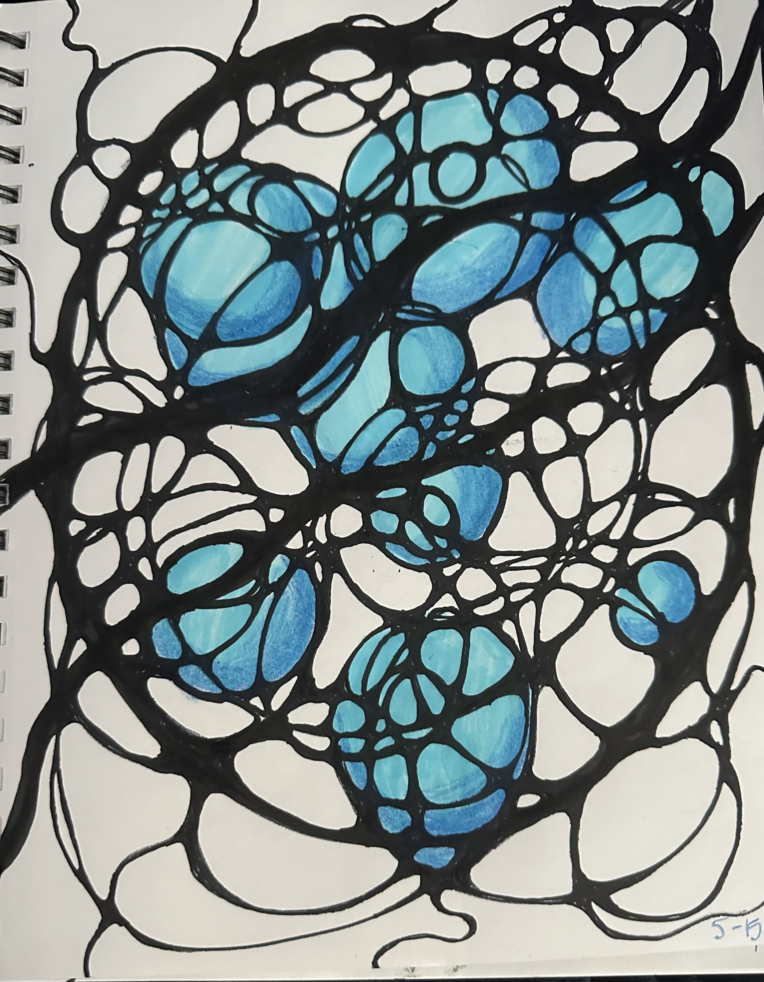 New Moon, New You - Neurographic Art