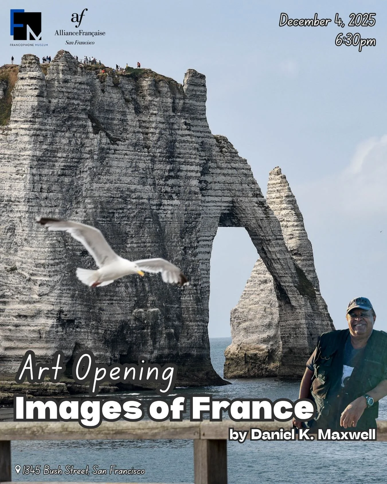 [NEW ART OPENING ALERT]
Come explore an artistic diary of journeys and adventures through France 🇫🇷 with photographer Daniel K. Maxwell!!!

From his earliest adventures with a camera, Daniel discovered a lifelong passion for photography. 📸 His tra