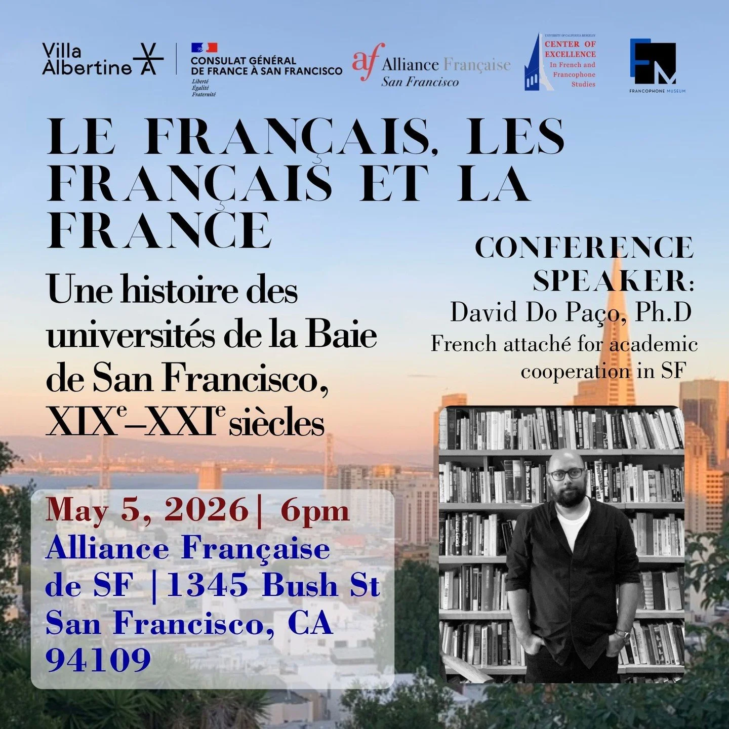 🎉 Two years of our museum, countless stories, and so much history still to uncover! We're kicking off year three with a look at how French and Francophone figures helped shape the academic landscape of the Bay Area.

Join us for a conference talk by