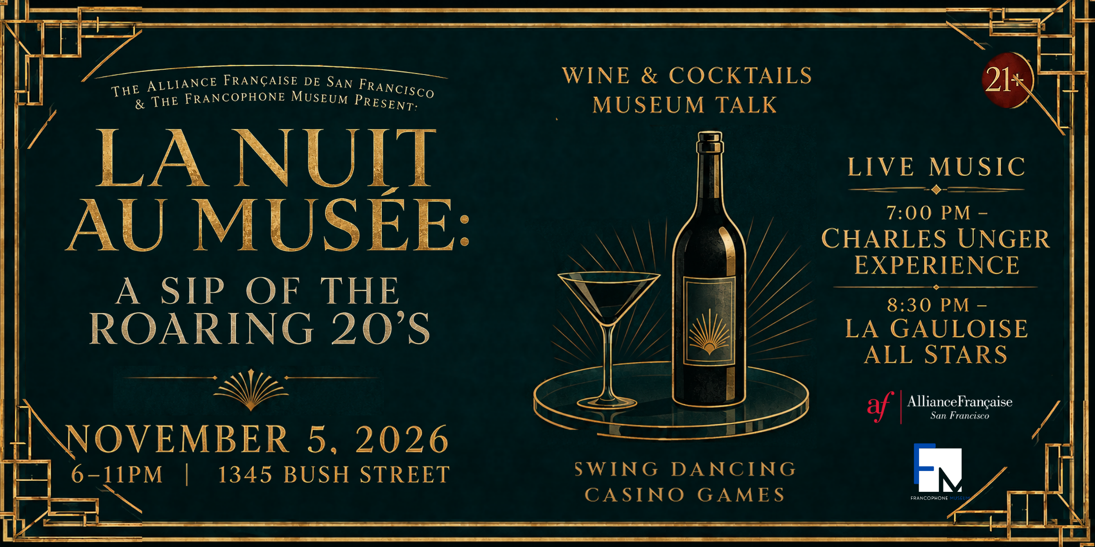 La Nuit au Musée: A Sip of the Roaring 20s