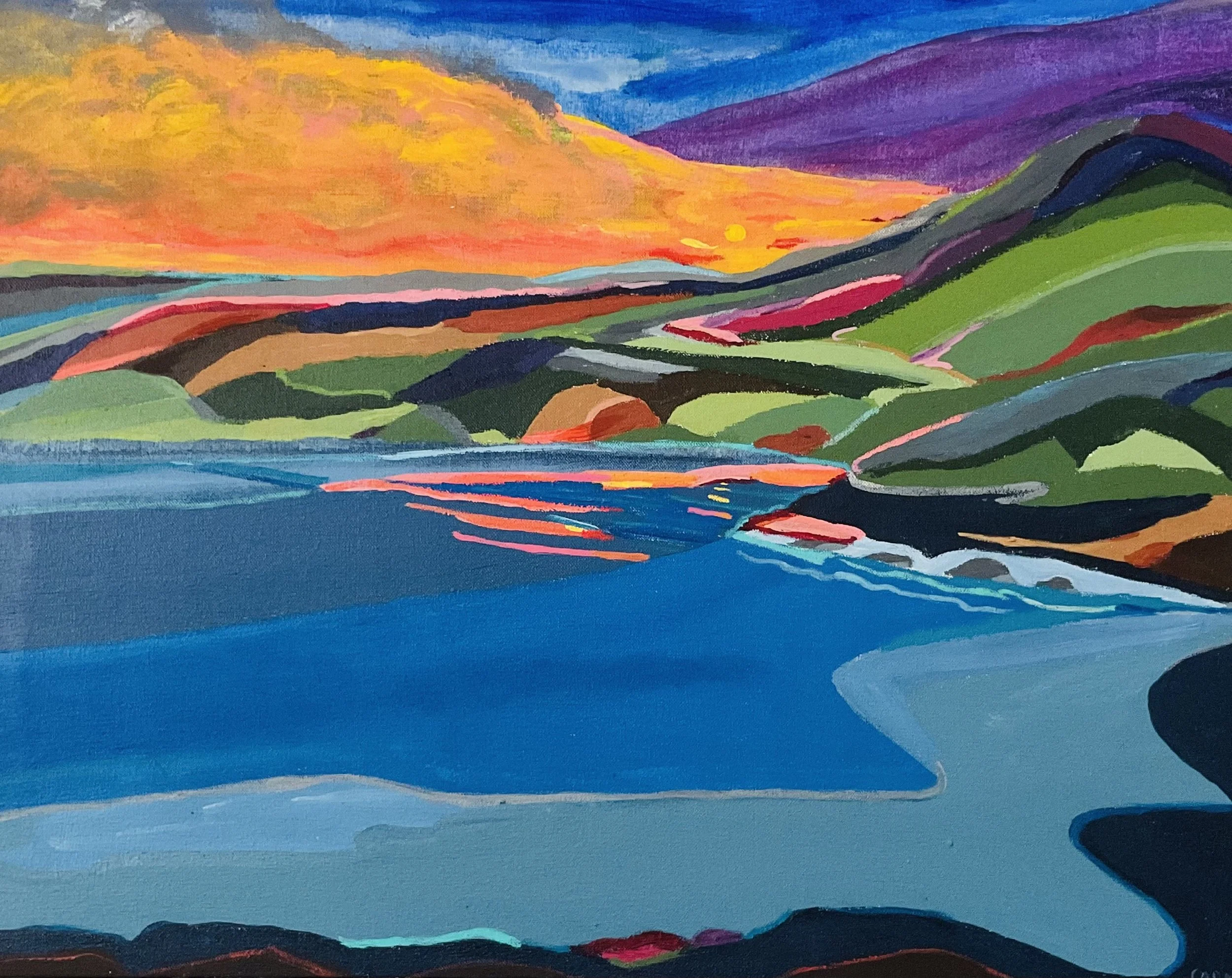 Sunset , acrylic on canvas,24x30_ (2).jpeg