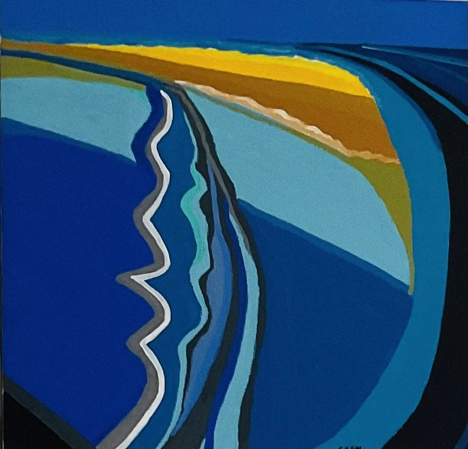 Coastline ,Blue&Ochre, acrylic on canvas, 18x18_ (1).jpeg