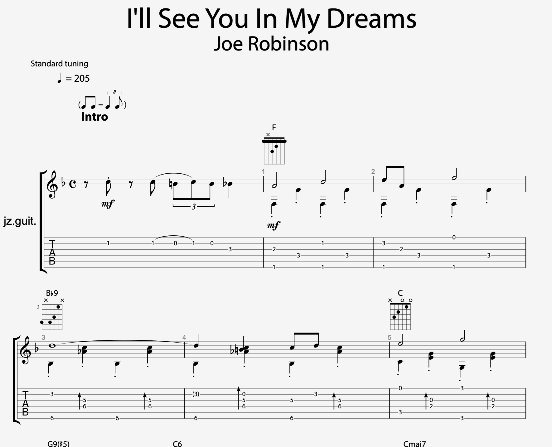 I'll See You In My Dreams •  Joe Robinson