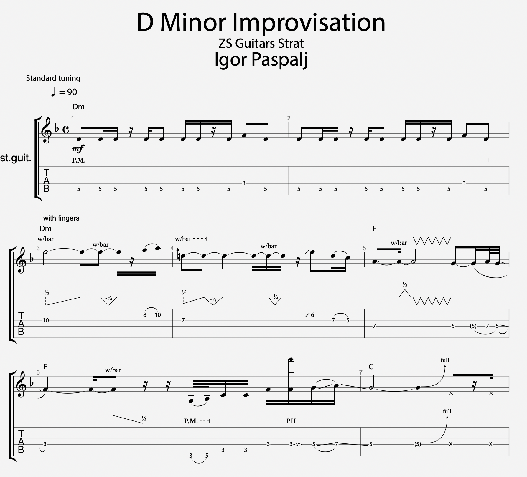 THUMB D Minor Improvisation Igor Paspalj.png