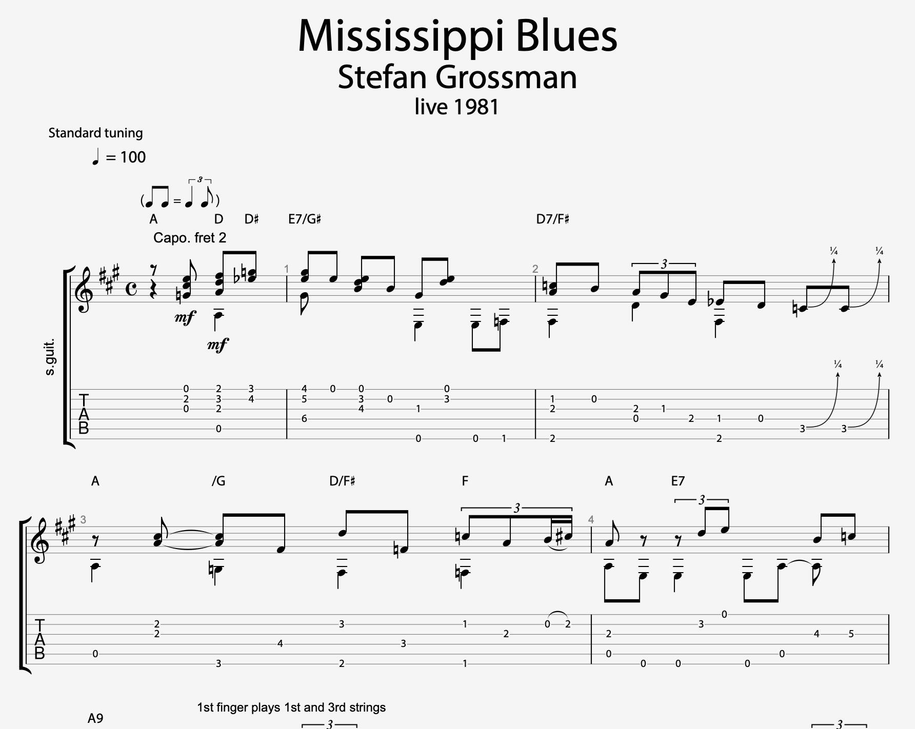 Mississippi Blues • Stefan Grossman