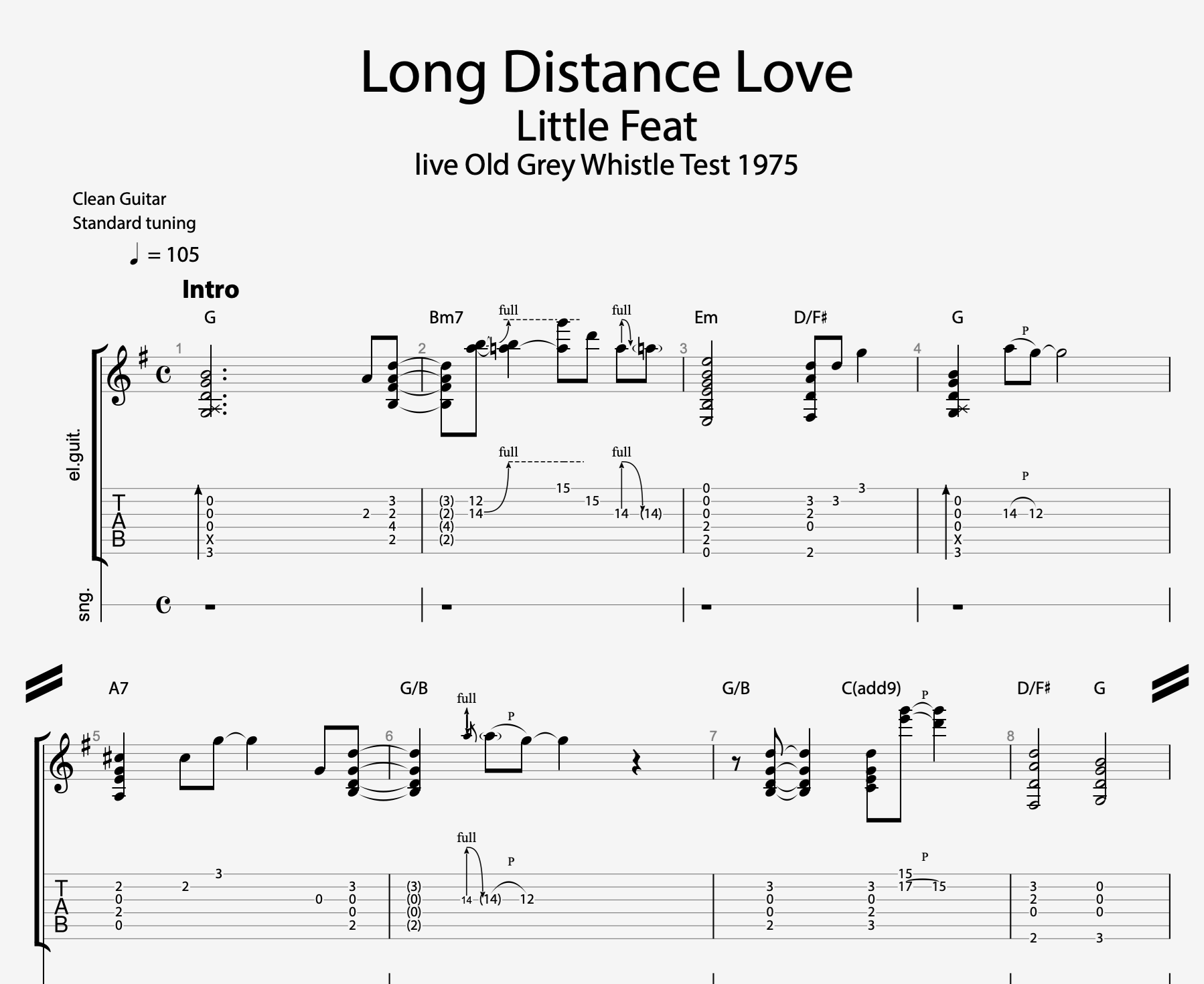 Long Distance Love • Little Feat