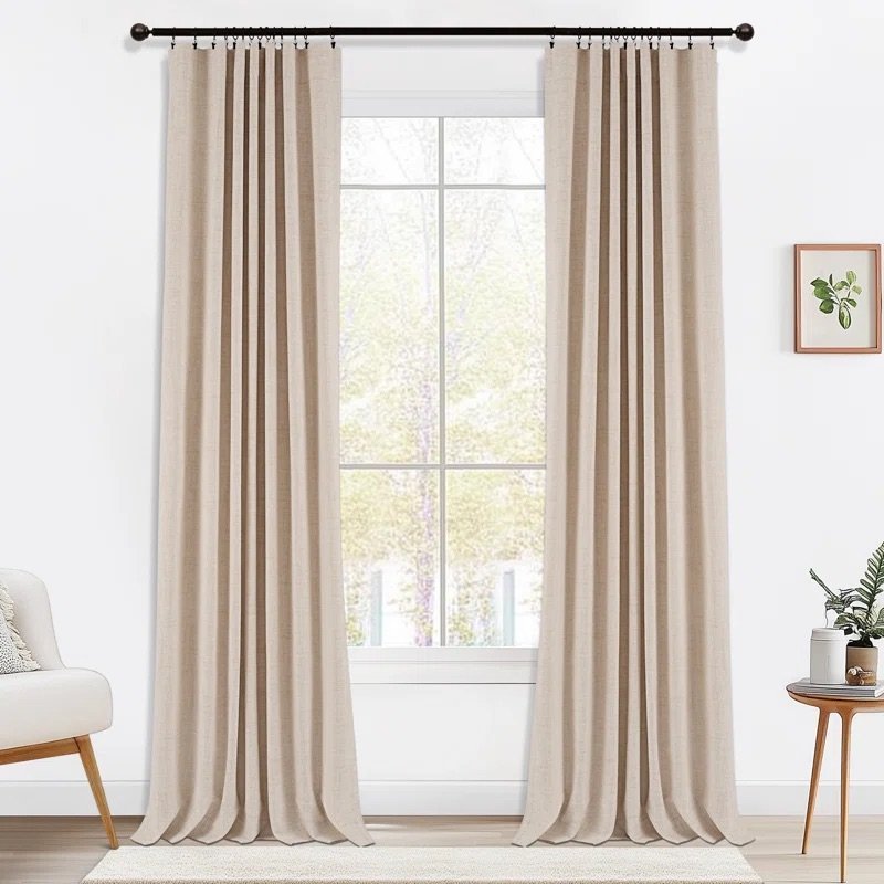 linen blackout curtains