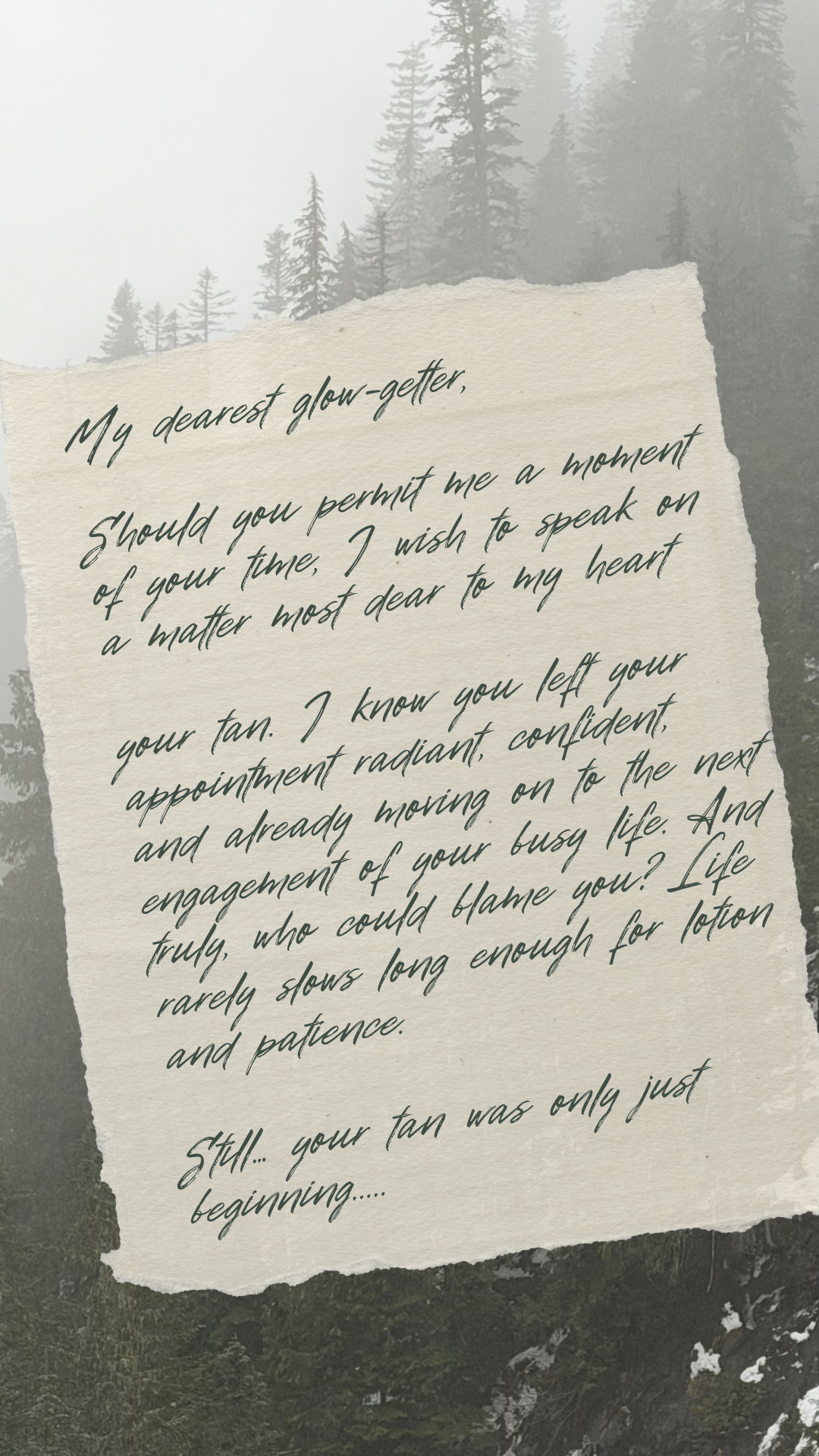 A love letter to the ones who skip aftercare 