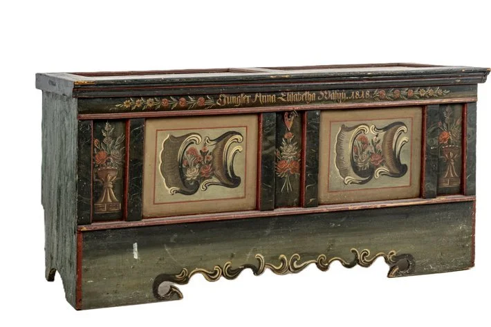 Large European 1818 Wedding Chest