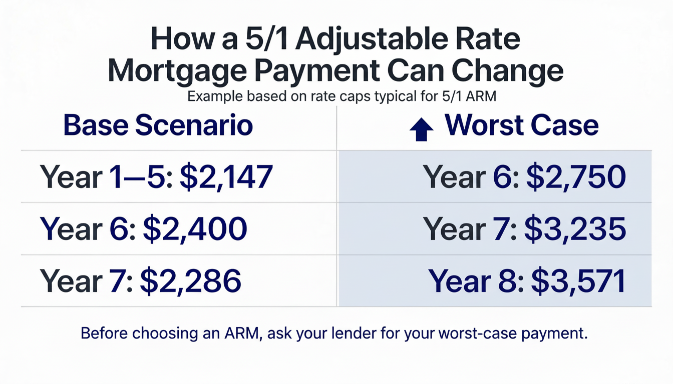 Adjustable Rate Mortgage Explained With Real Payment Examples
