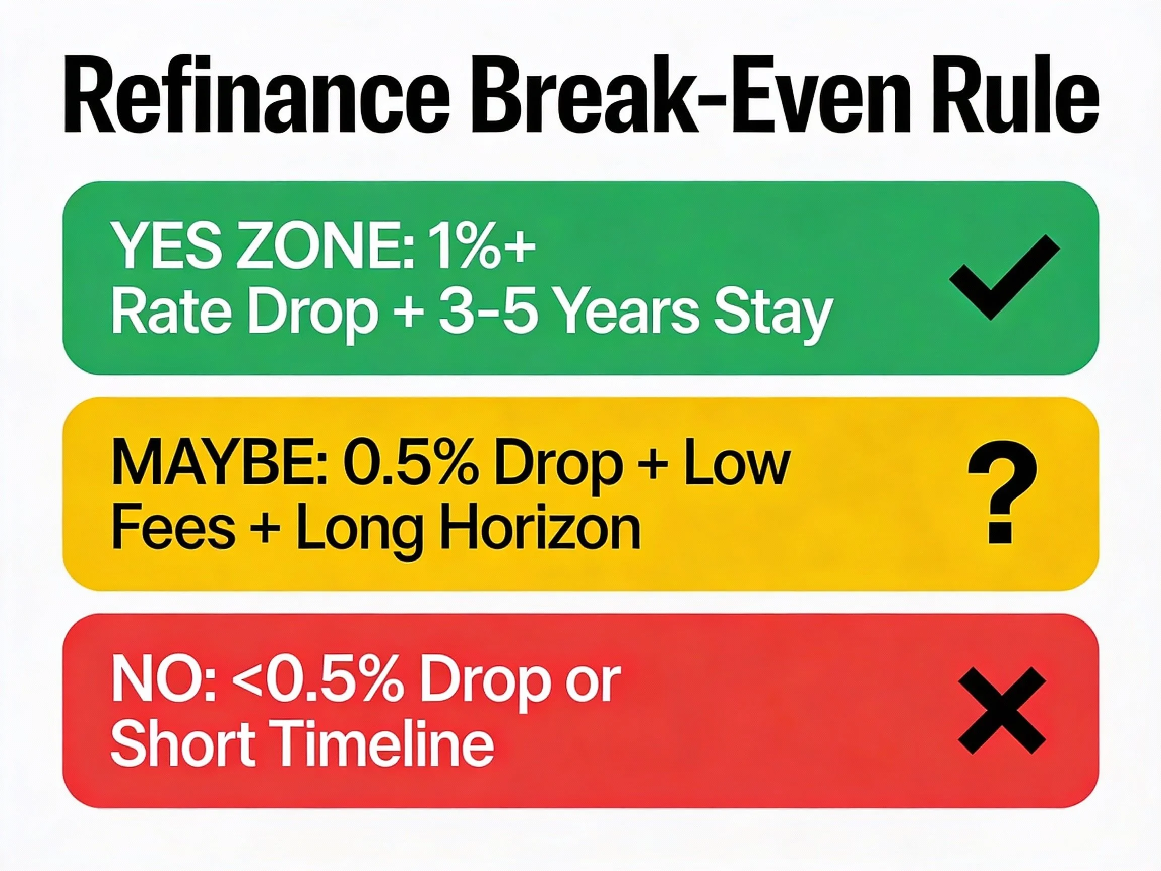 When a Mortgage Refinance Makes Sense and When It Does Not