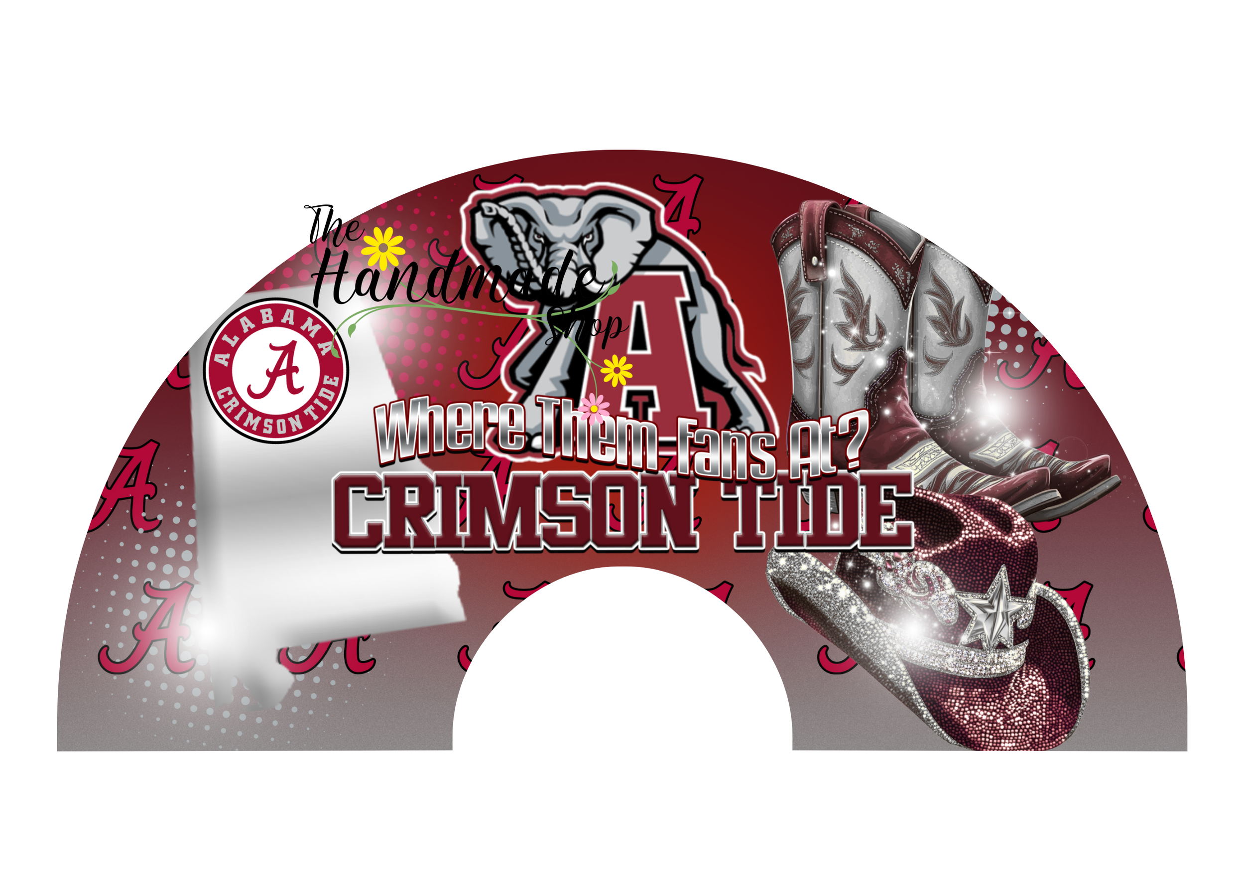 Alabama Roll Tide Clack Fan
