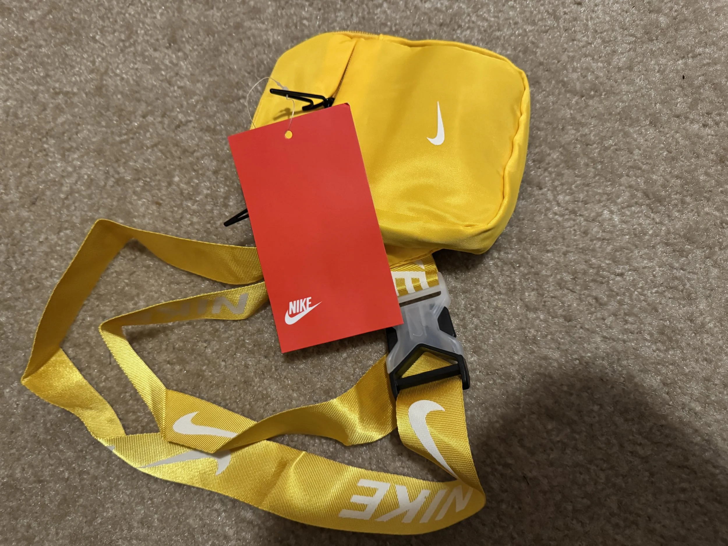 Yellow Nike Crossbody Bag