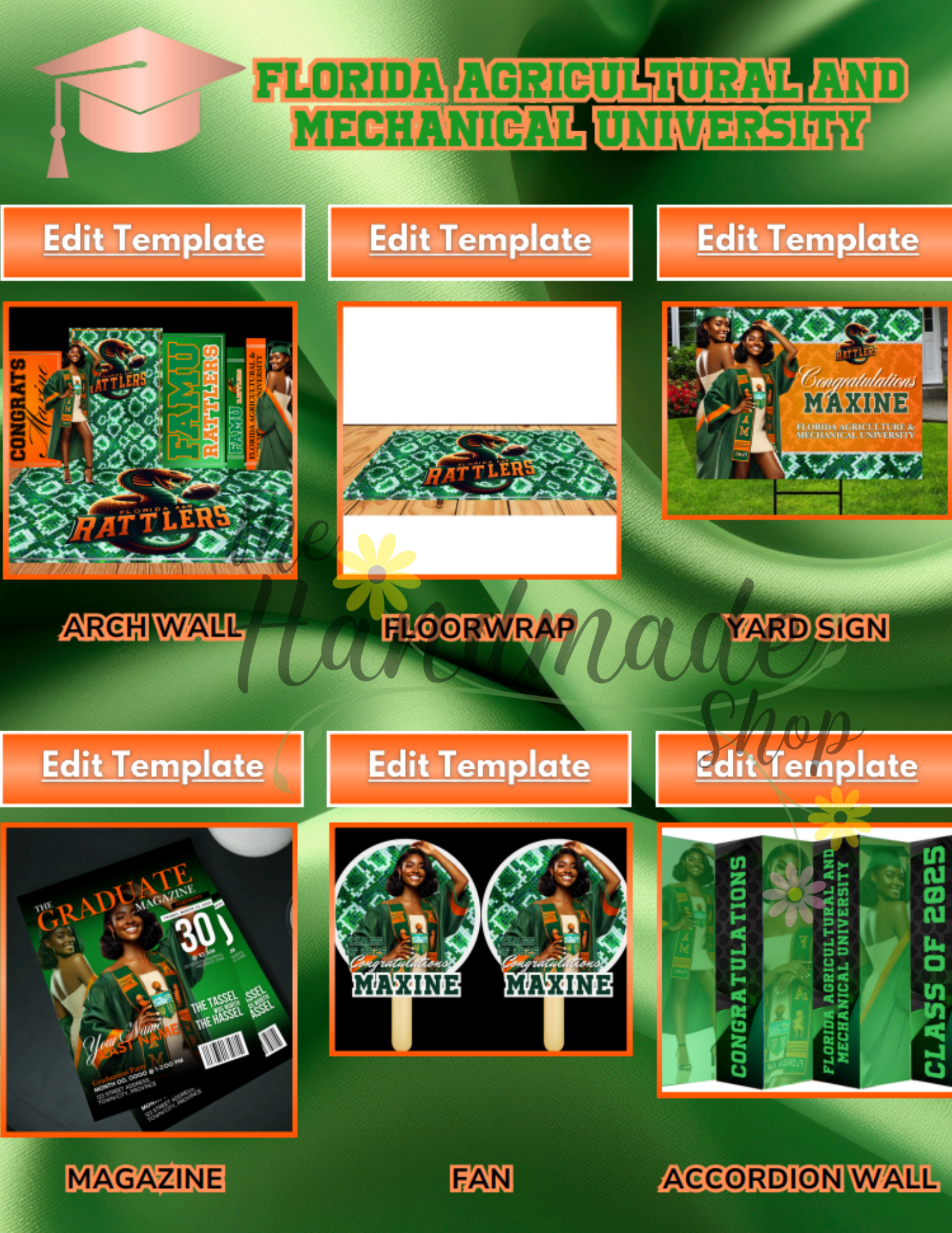 Green and Orange Grad Template