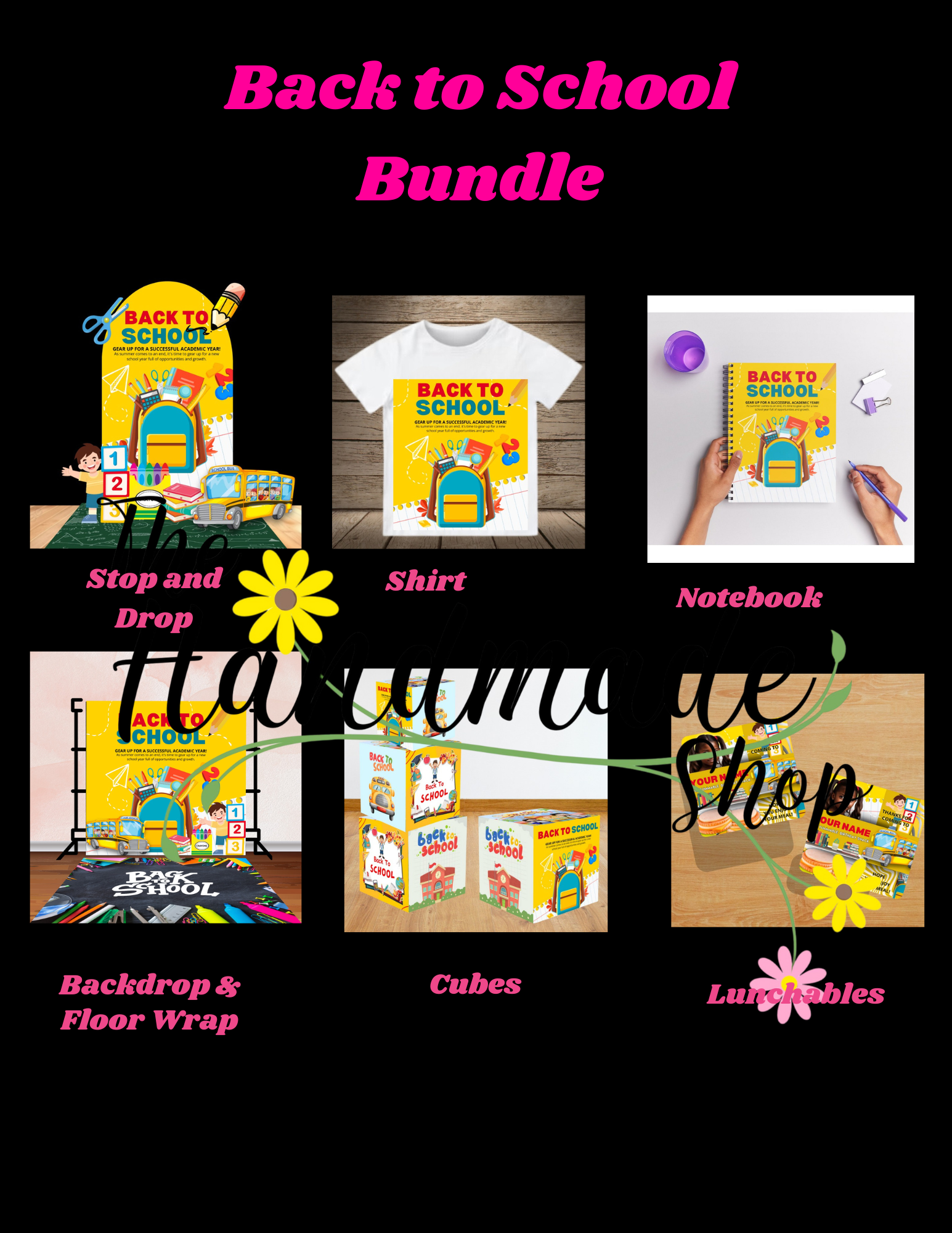 Yellow Back To School- Digital File ONLY