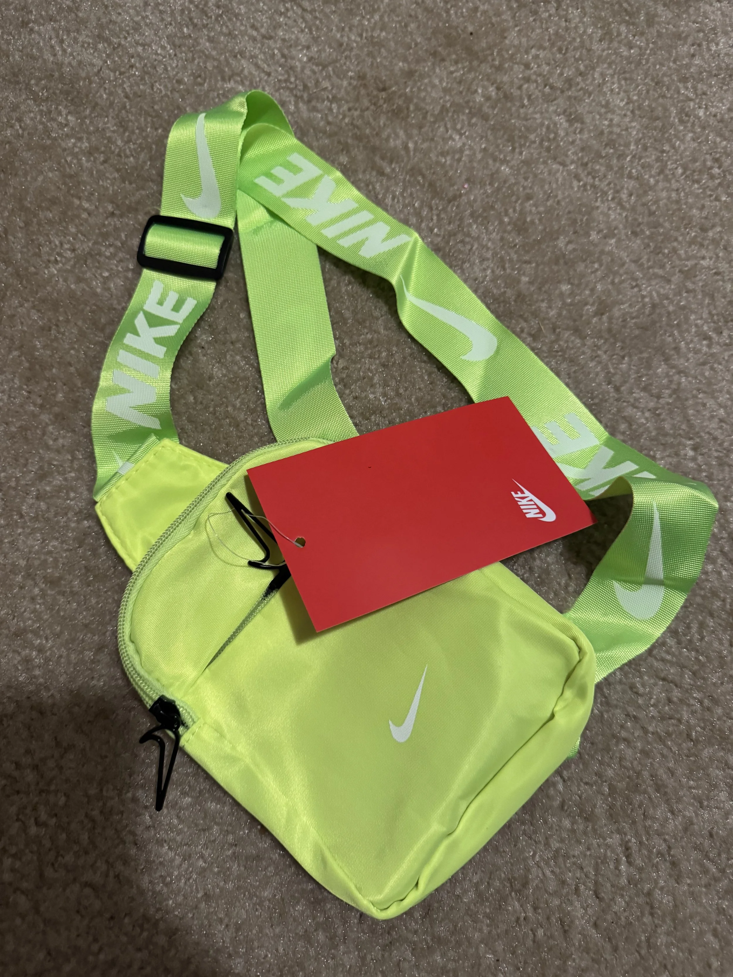 Neon Green Nike Crossbody Bag