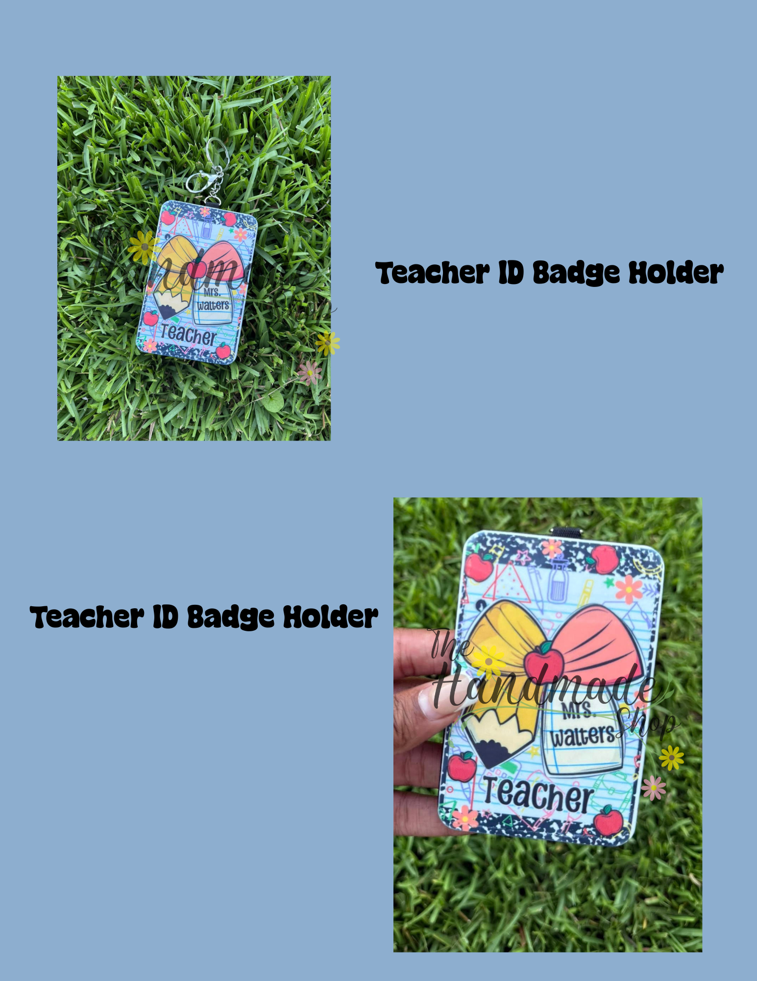 Teacher ID Badge Holder Template