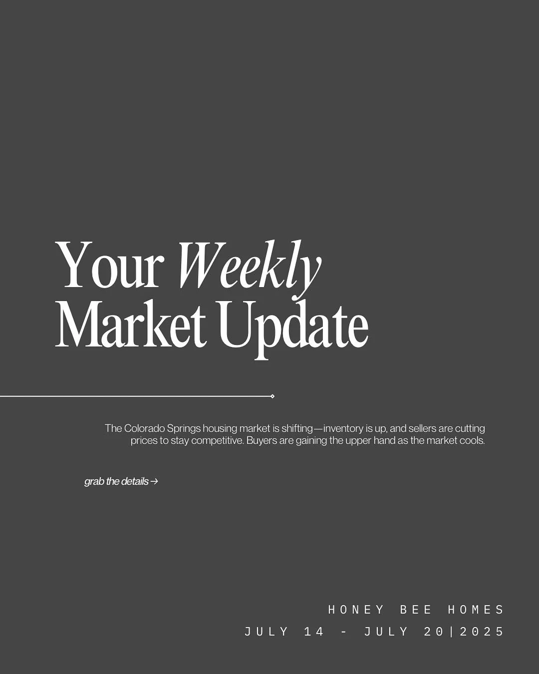 Better late than never, right? 😉
Market stats are in, look for another soon as we close out the month, here&rsquo;s what we&rsquo;re seeing:
📉 Slight cooling in showings
🏡 Homes still moving&mdash;especially those priced right
🧐 More strategy nee